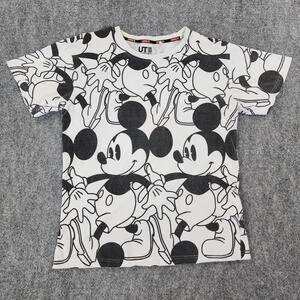 Disney x Uniqulo Shirt Adult XL White Mickey AOP Short Sleeve Graphic Tee